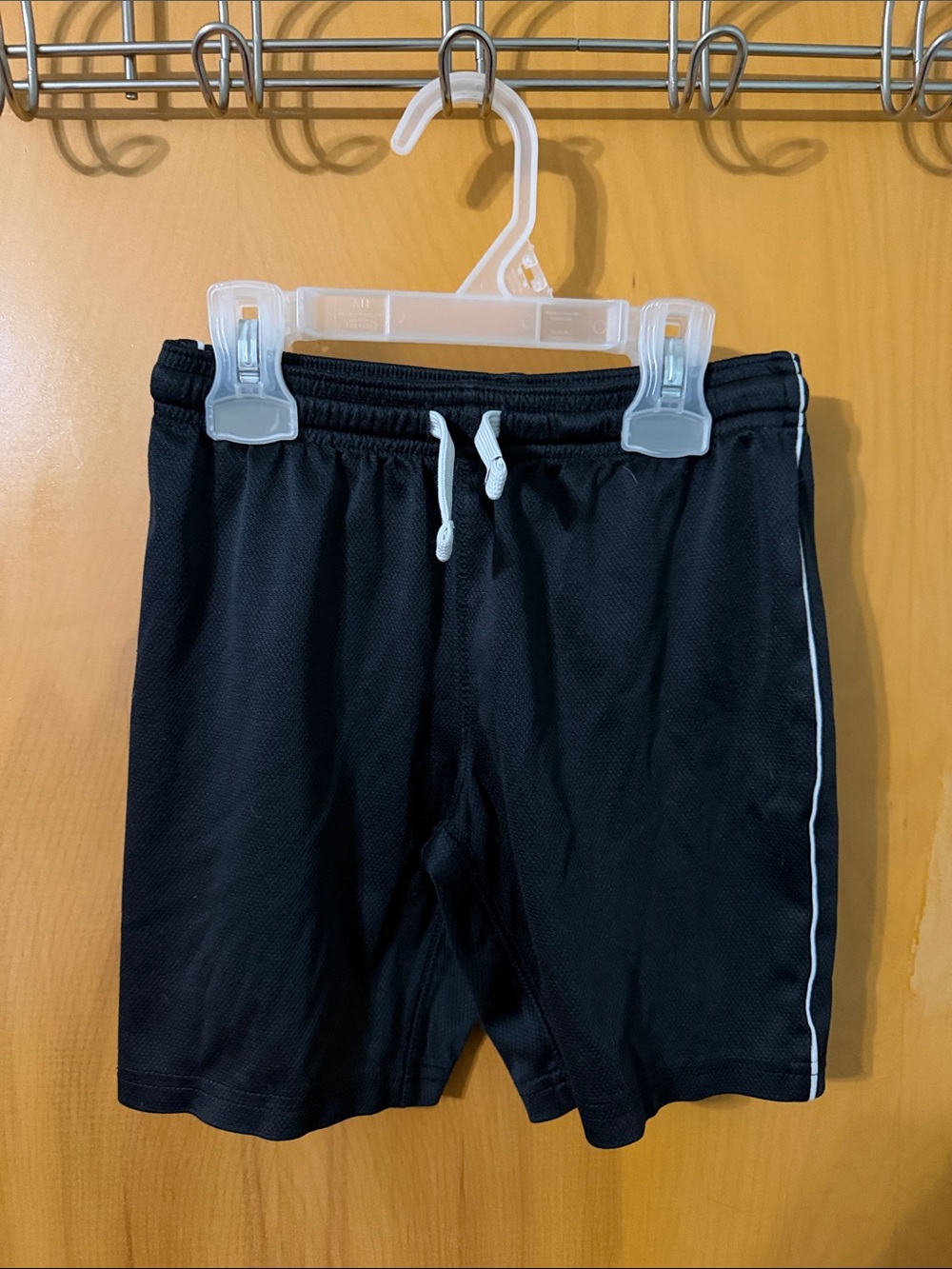 Carter's Black Shorts with White Drawstring